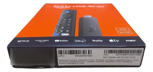 Amazon Fire Tv 4k Max 16gb - Streaming 2a Geração Preto De Voz