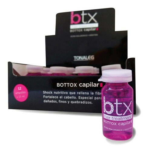 Tratamiento Capilar Botox Ampollas Caja X 12 Tonaleg Btx