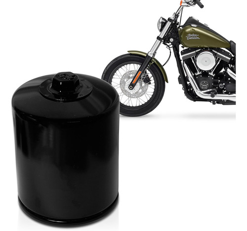 Filtro Óleo K&n Moto Harley Davidson Dyna 2008 A 2019 Preto