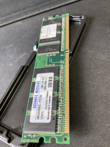 Memória Ram 256mb Ddr1 Pc2700 Advance Modules (pc Antigo) (Usado)