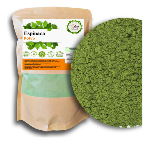 Espinaca En Polvo 500 Gramos