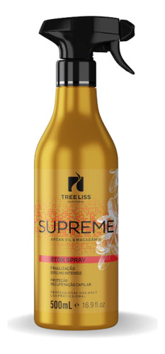 Botox Spray Argan Oil E Macadâmia Supreme 500ml Tree Liss