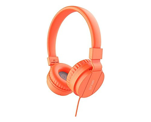 Auriculares Para Niños Gorsun, Plegables Y Cómodos, Naranja