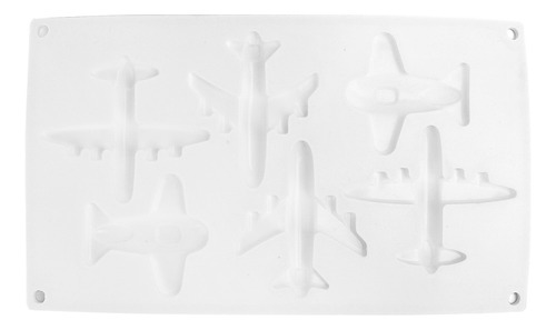 Cake Mould 6 Grid Airplane Shape Mold Silicone Baking