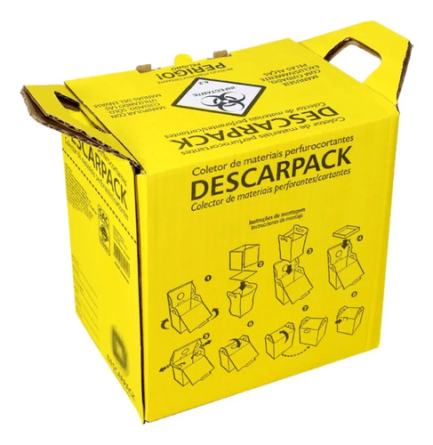 Caixa Coletora Para Material Perfurocortante 7 Litros - Descarpack