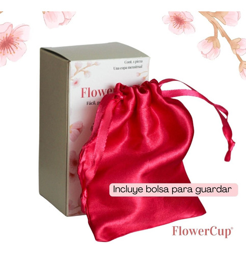 Copa Menstrual, Flowercup, Silicona Médica, Reutilizable