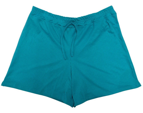 Shorts Feminino Plus Size G1 A G3 Elástico Cintura Conforto 