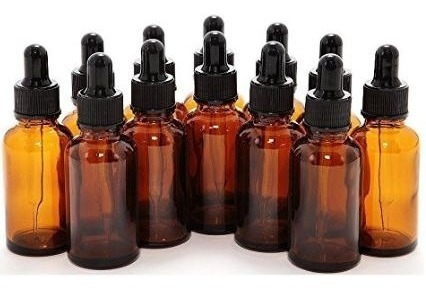 Imagen 6 de 6 de 100 Botella Gotero Pipeta Vidrio 20ml Ambar(it-95)