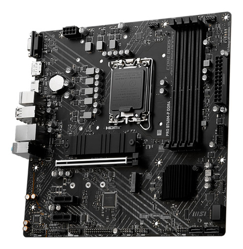 Tarjeta Madre Msi Pro B760m-p Ddr4 Intel 1700 Micro Atx