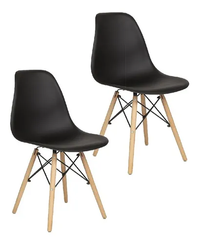 Set De Sillas Holly Estilo Eames Moderna Color Rojo | En Línea, , large