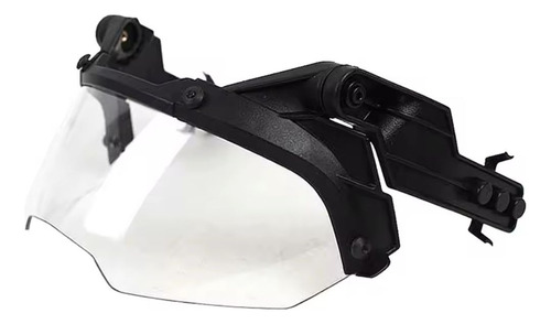 Careta Para Casco Tactico Antibalas Negro Transparente Careta Unitalla
