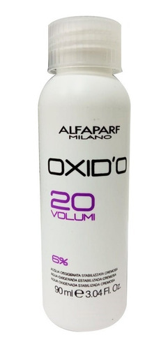 Agua Oxigenada En Crema Alfaparf 20 Vol Oxidante X 90 Ml