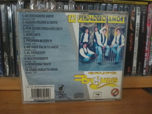 Grupo Bryndis - Mi Verdadero Amor, Cd Musica No Temerarios.