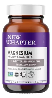 Magnesio 325 Mg New Chapter 30 Tabletas