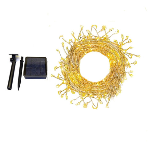Cadena De Luces Solares Para Exteriores Con Forma De Petardo