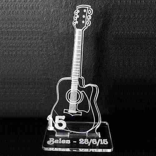 15 Souvenirs Acrílico Guitarra Criolla Electrica 15 Años