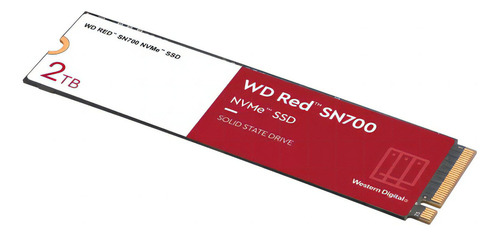 Disco Ssd Western Digital Red Nvme 2 Tb Color Rojo