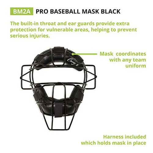 Mascarilla De Béisbol Con Protector De Garganta Para Adultos