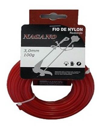 Bobina De Fio De Nylon Redondo 1.6 Mm 100 Gramas - Para R