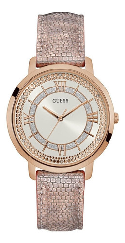 Relógio Guess Feminino Rosê Couro 92635lpgdrc8
