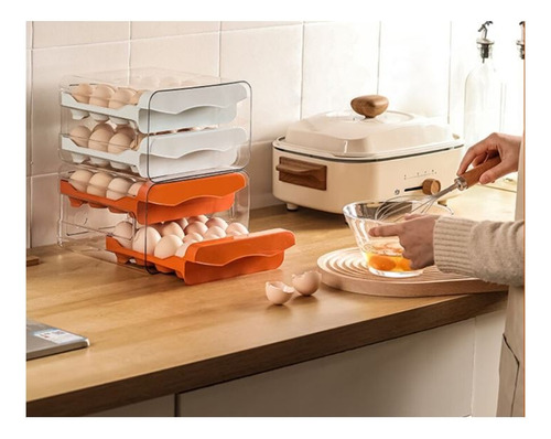 Organizador De Huevos Caja Para 32 Und Huevera Porta Huevos