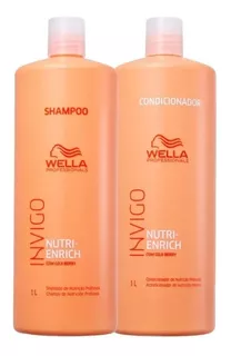 Kit Wella Nutri Enrich Shampoo E Condicionador 1 L + Pump !!