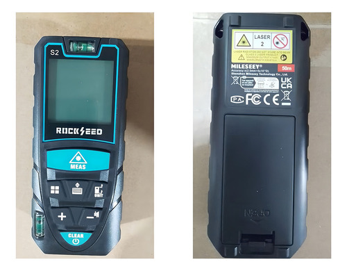Medidor Laser Distancia 50mt 2 Niveles Telemetro Area Y Vol