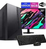 Comprar Desktop Pc Barato Completo Intel I5 16 Gb Ssd 480 + Wifi