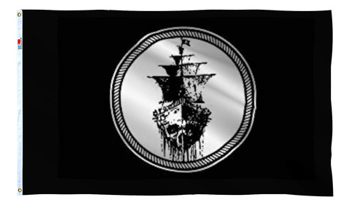 Bandera De Barco Pirata Fantasma De Primera Calidad, Grande,