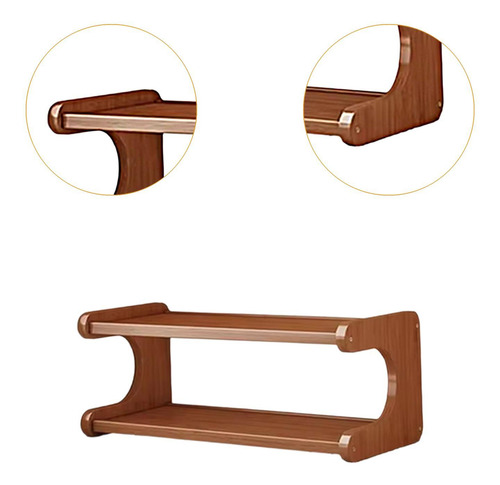 Soporte Elevador De Tazas De 2 Capas, 30 Cm De Longitud