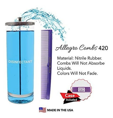 Juego De Peines De Peluquero Allegro Combs 420 Pro