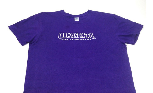 Remera Manga Corta Universitaria Violeta Tubular Talle Xl