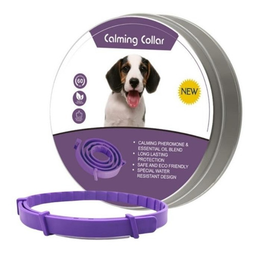 Collar Cómodo Para Perros Para Aliviar La Ansiedad, Morado