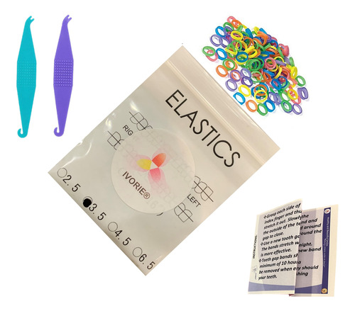 Dental Ortho Bandas Elasticas De Goma De Colores Mezclados, 