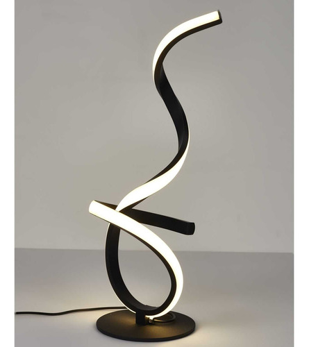 Lámpara Mesa De Diseno Led Negra La0022