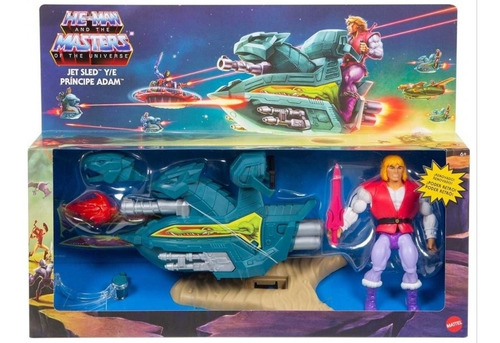 He-man Vehículo Jet Sled Y Figura Exclusiva Príncipe Adam