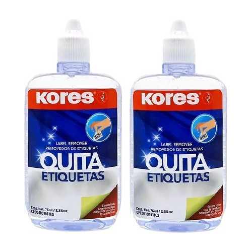 2 Quita Etiquetas Kores Care 75ml