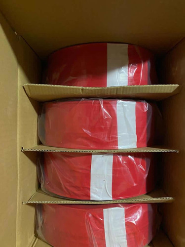 Imagen 4 de 5 de Fundas Para Embutir Mortadela, Jamón Arepero Cal. 65 Roja