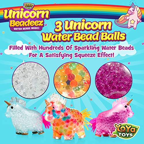 Juego Para Aliviar La Ans Yoya Toys Beadeez Unicorn Squishy