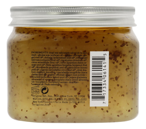 Exfoliante Corporal Origins Ginger Con Sales Del Mar Muerto,