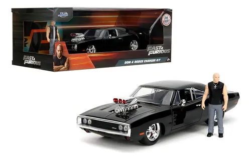 Miniatura Dodge Charger R/T 1:24 Preto Velozes & Furiosos Jada