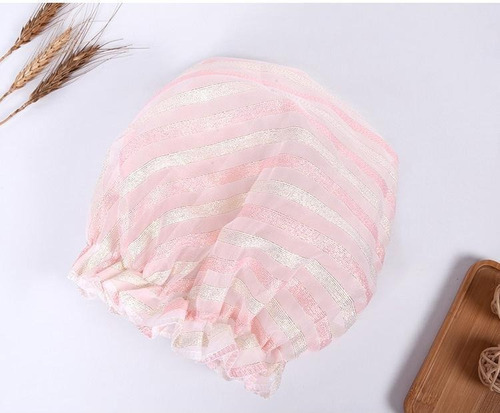 Gorro De Ducha De Microfibra De Doble Capa Orejeras De Ducha