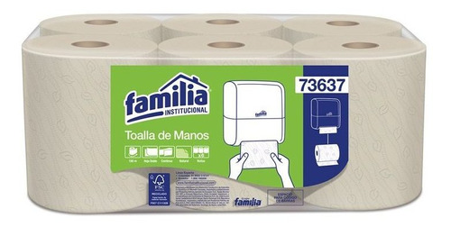 Toalla De Papel De Manoen Rollo Familia  X 6 Und  Rollos    