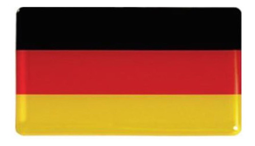 4 Adesivo Resinado Poliéster Bandeira Alemanha 25x45mm Vw