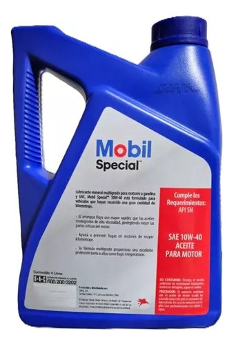 Aceite 10w40 Mobil Especial 4 L