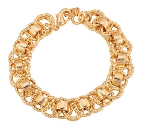 Esclava Oro Laminado Armonía 18k 30 Micras Bellísima !!!