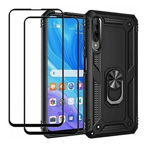 Funda Para Huawei Y9s Psmart Pro/ Honor9x Pro Negra +vidrios