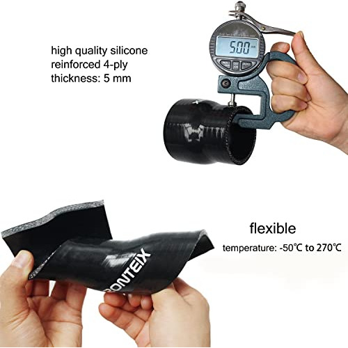 Manguera De Silicona De 4 Capas De 90 Grados Turbo, Int...