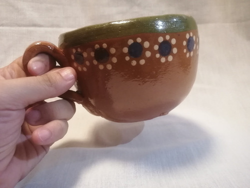 Cerealera O Taza Jumbo De Barro 13cm Diametro 2 Pz Artesanal
