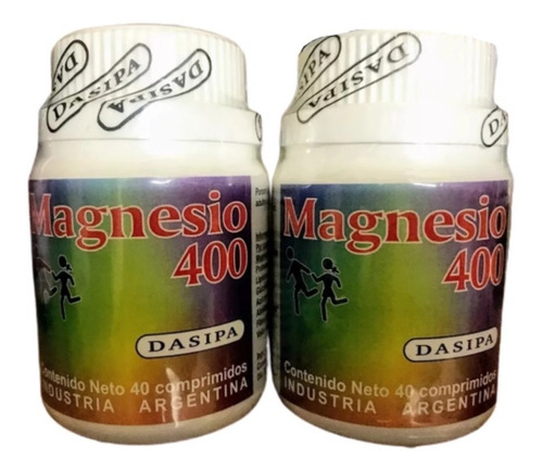 2x Magnesio 400 (80 Comprimidos) Lab. Dasipa - Dw